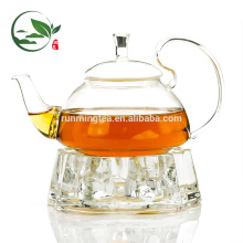 Juego de té de acero inoxidable con soporte